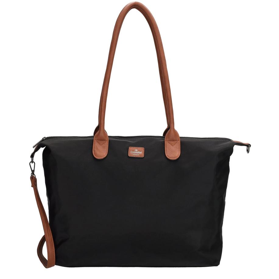 Charm London Buckingham Laptopbag black Zwart