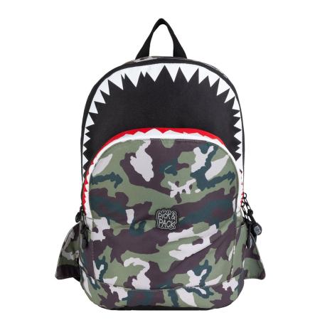 Pick & Pack Shark Shape Backpack M camo