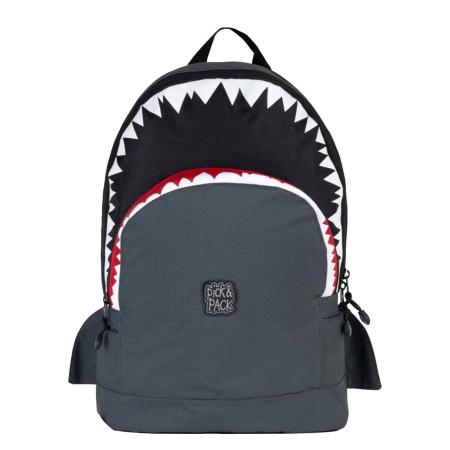 Pick & Pack Shark Shape Backpack M anthracite