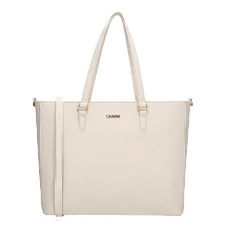 Charm London Birmingham II Shoulderbag 15.6 crème