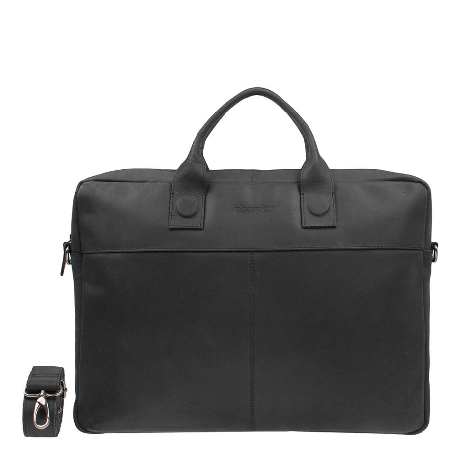 DSTRCT Fletcher Street Workingbag 17 black Zwart