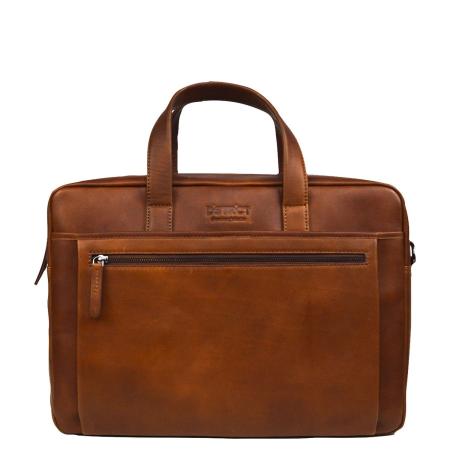 DSTRCT Premium Collection Laptopbag 17 cognac
