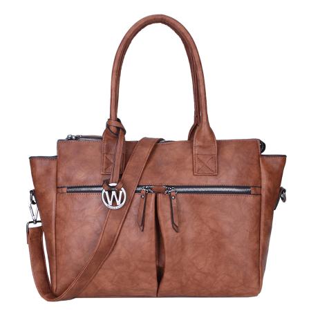 Wimona Catarina-One Dames Laptopbag cognac