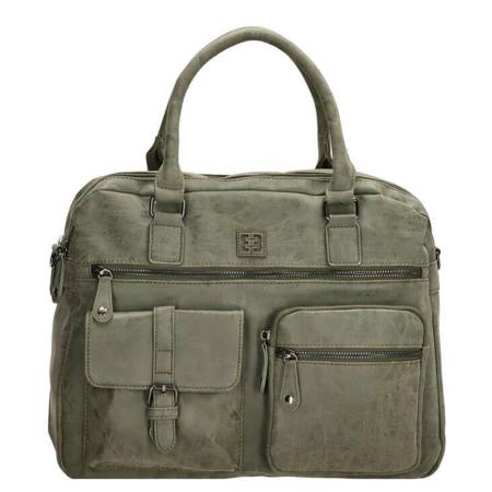 Enrico Benetti Ardèche Laptop Handbag 15 olive