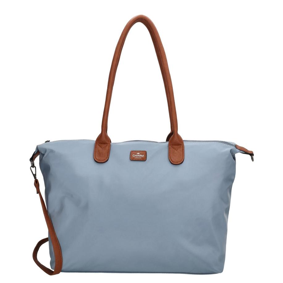 Charm London Buckingham Shoulderbag steelblue Blauw