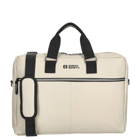 Enrico Benetti Bergen PU Laptop Shoulderbag 17 light taupe