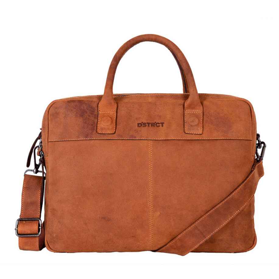 DSTRCT Wall Street Business Laptoptas 15.6&apos;&apos; Cognac Bruin