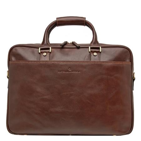 Castelijn & Beerens Verona Business RFID Laptoptas 15.6'' Mocca