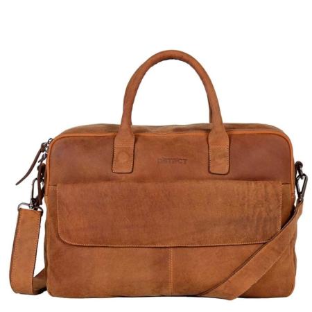DSTRCT Wall Street Business Laptoptas 17'' Cognac