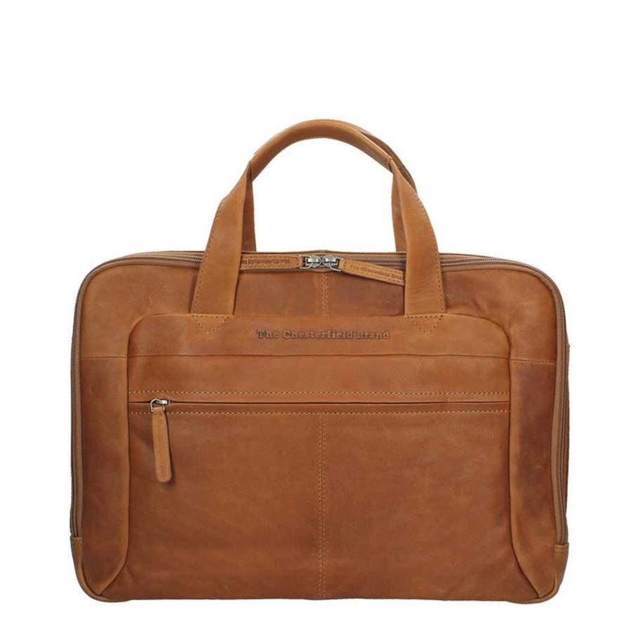 The Chesterfield Brand Ryan Laptopbag Large cognac Bruin