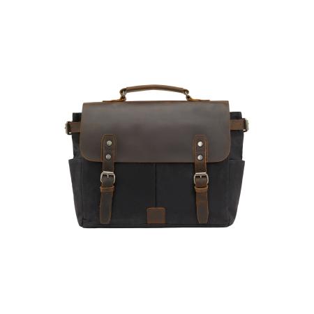 DreiMaster DreiMaster Vintage Schoudertas donkerbruin / zwart