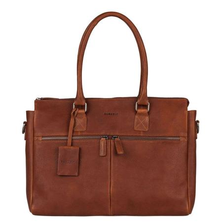 Burkely Antique Avery 15.6 laptop bag -Cognac