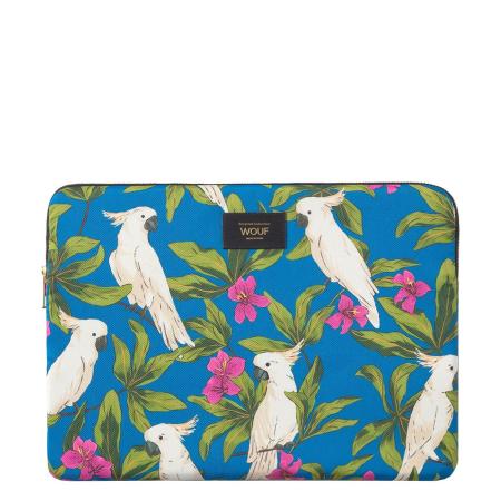 Wouf Wouf Laptoptas blauw / kaki / lichtroze / offwhite