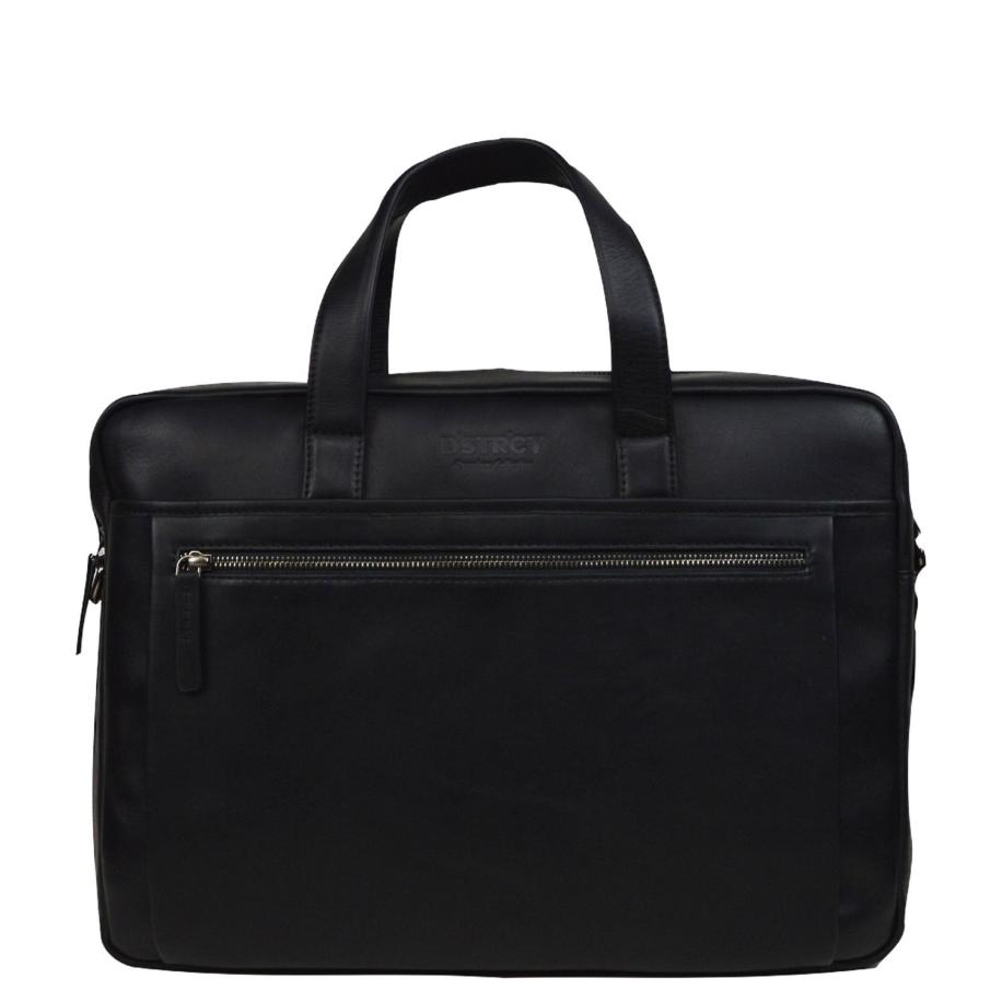 DSTRCT Premium Collection Laptopbag 15.6 black Zwart