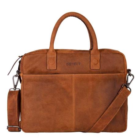 DSTRCT Wall Street Laptopbag 14 cognac