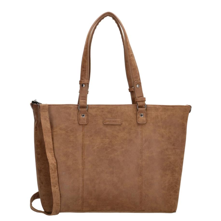 Enrico Benetti Kate 15'' Laptop Shoulderbag camel Bruin