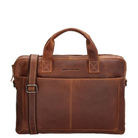 Hide & Stitches Japura Laptopbag cognac