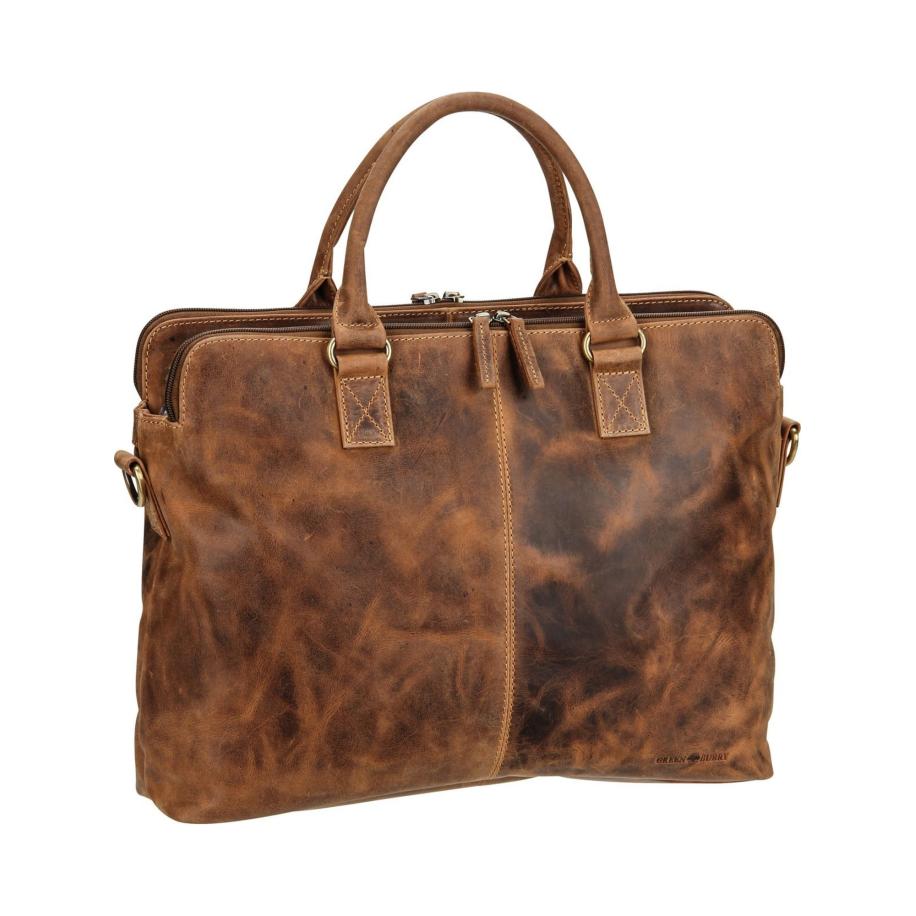 GreenBurry GREENBURRY Aktentas Vintage 1538 donkerbruin -