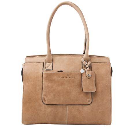 Castelijn & Beerens Carisma Laptoptas 15,6 + Tablet RFID beige