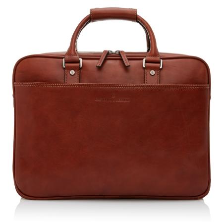 Castelijn & Beerens Verona Business 3-Vaks Laptoptas 15.6'' Licht Bruin