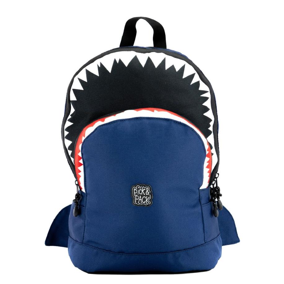Pick & Pack Shark Shape Backpack M navy Multicolor