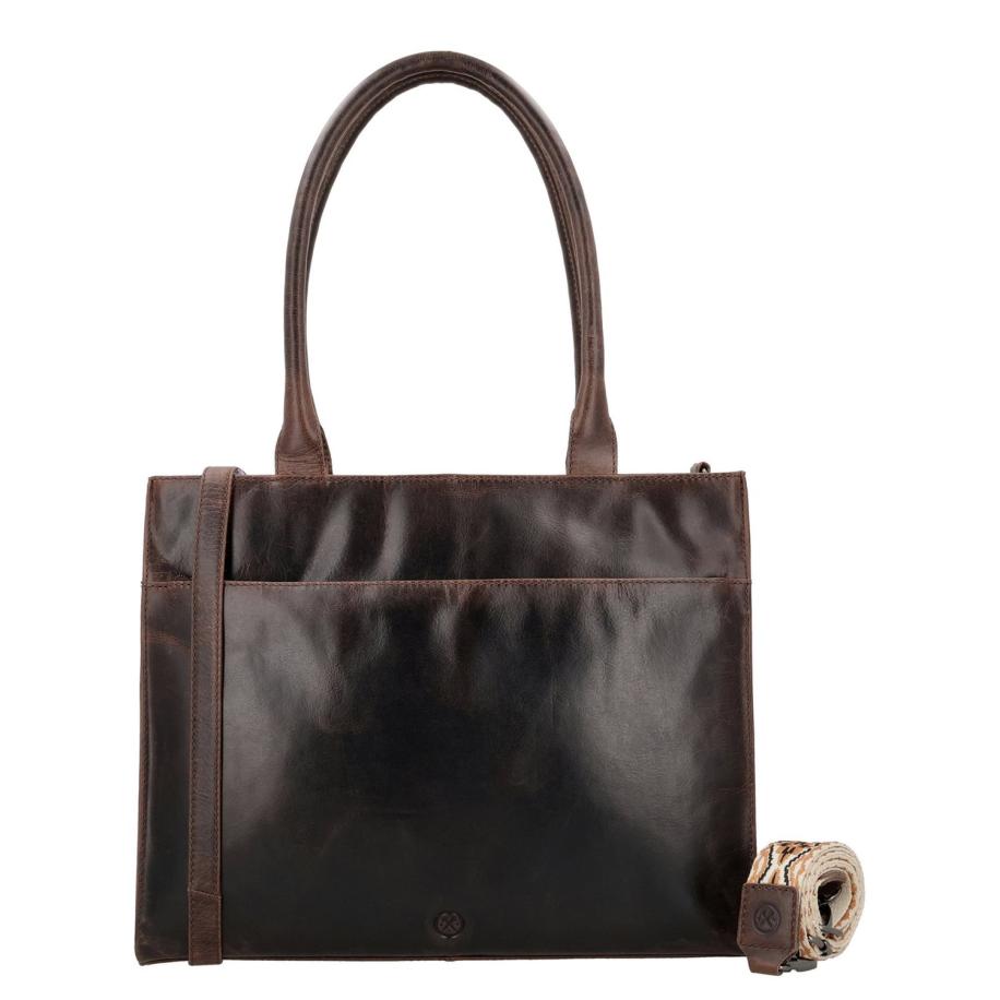 Hide & Stitches Next Navajo Laptopbag darkbrown Bruin