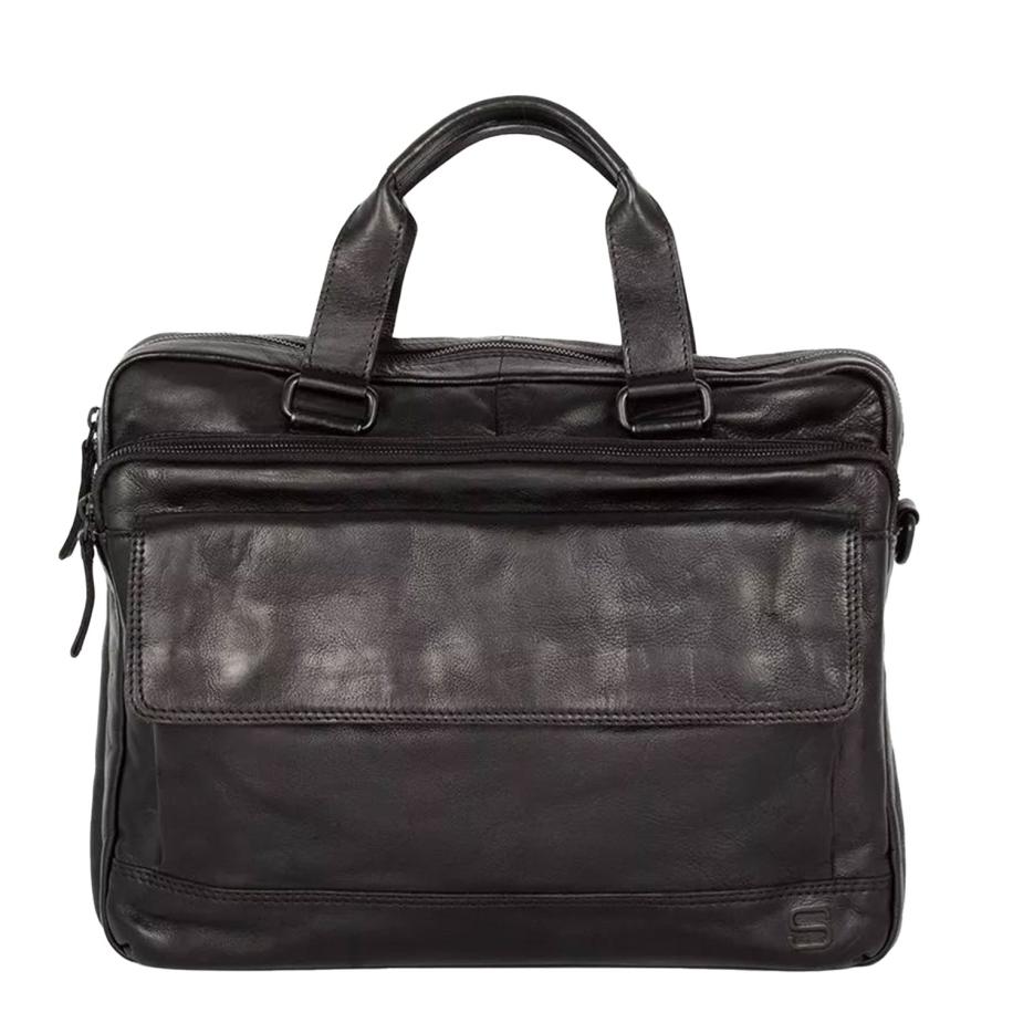 Spikes & Sparrow Kevin Business Laptopbag 15.6 black Zwart