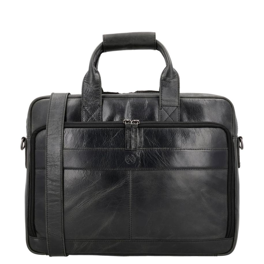 Hide & Stitches Next Navajo Laptopbag black Zwart