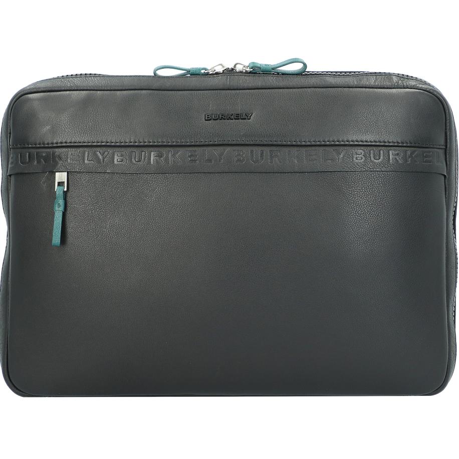 Burkely Burkely Laptoptas Bold Bobby turquoise / zwart -