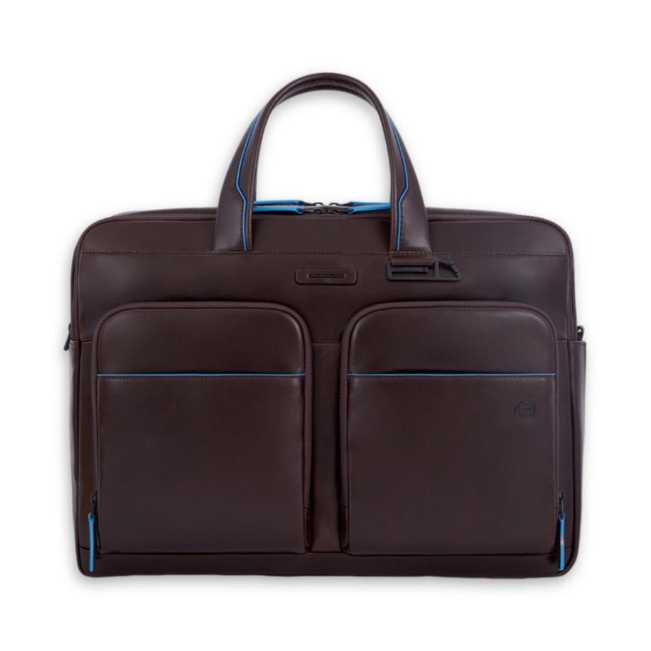 Piquadro Blue Square Revamp Laptopbag brown Bruin
