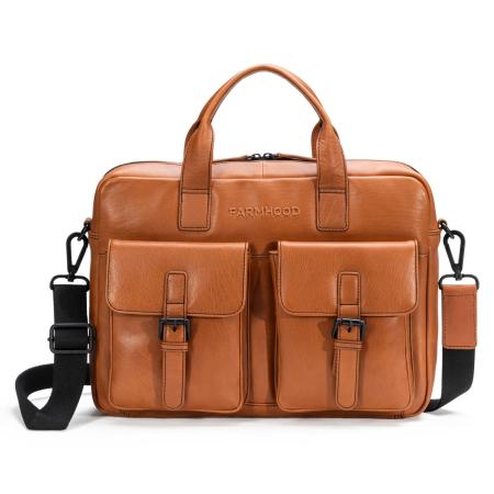 Farmhood Farmhood Aktentas cognac