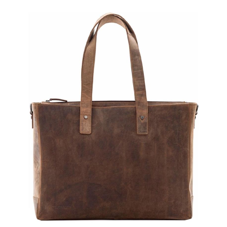 Plevier Retro Hopper Shopper 15,6 bruin Bruin