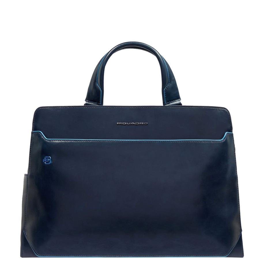 Piquadro B2 Laptop Shoulderbag 15.6 blue Blauw