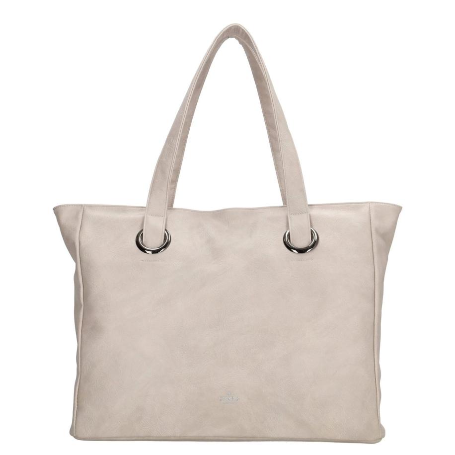 Charm London Liberty Laptoptas 17.3 lighttaupe Bruin