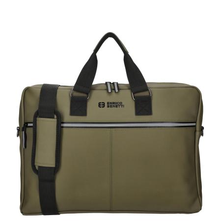 Enrico Benetti Bergen PU Laptop Shoulderbag 17 khaki