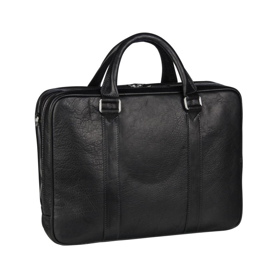 Leonhard Heyden LEONHARD HEYDEN Laptoptas Bergamo zwart -