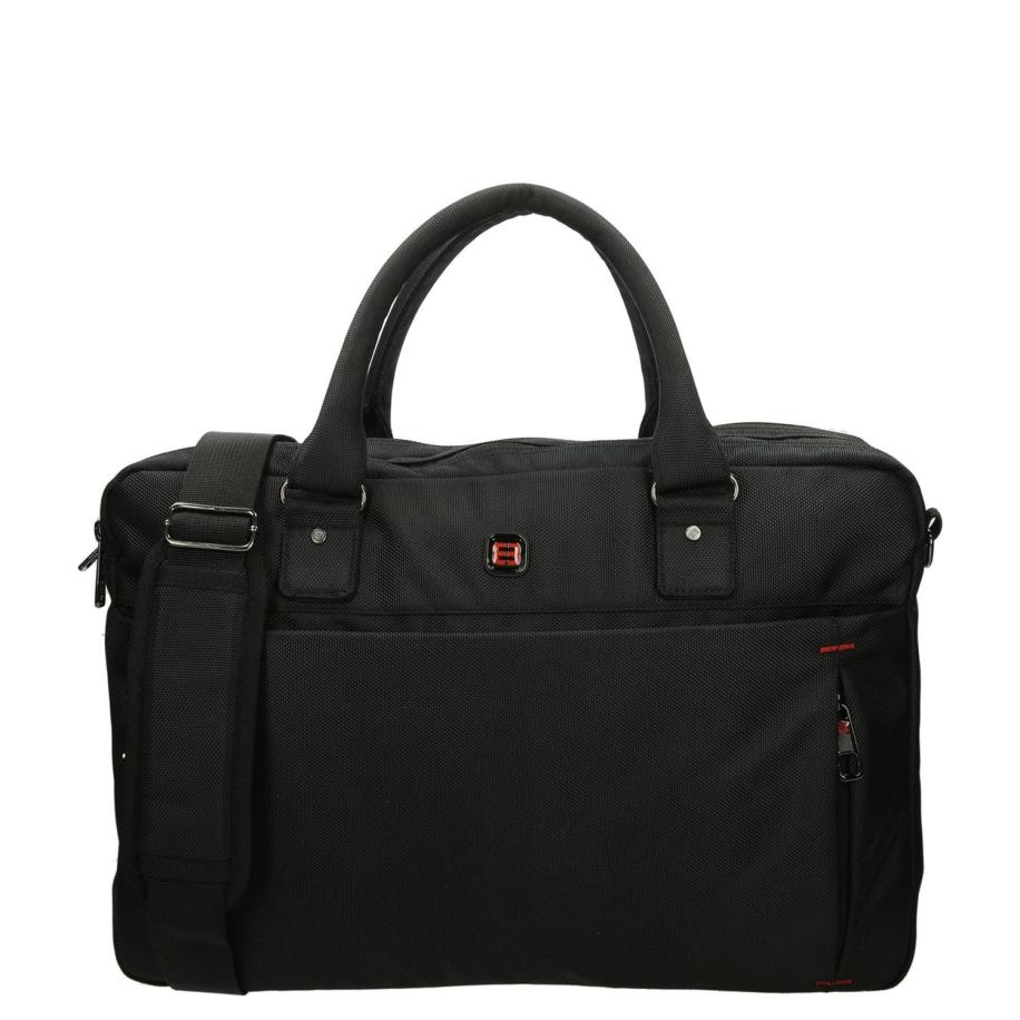 Enrico Benetti Cornell Laptoptas 17 Black Zwart