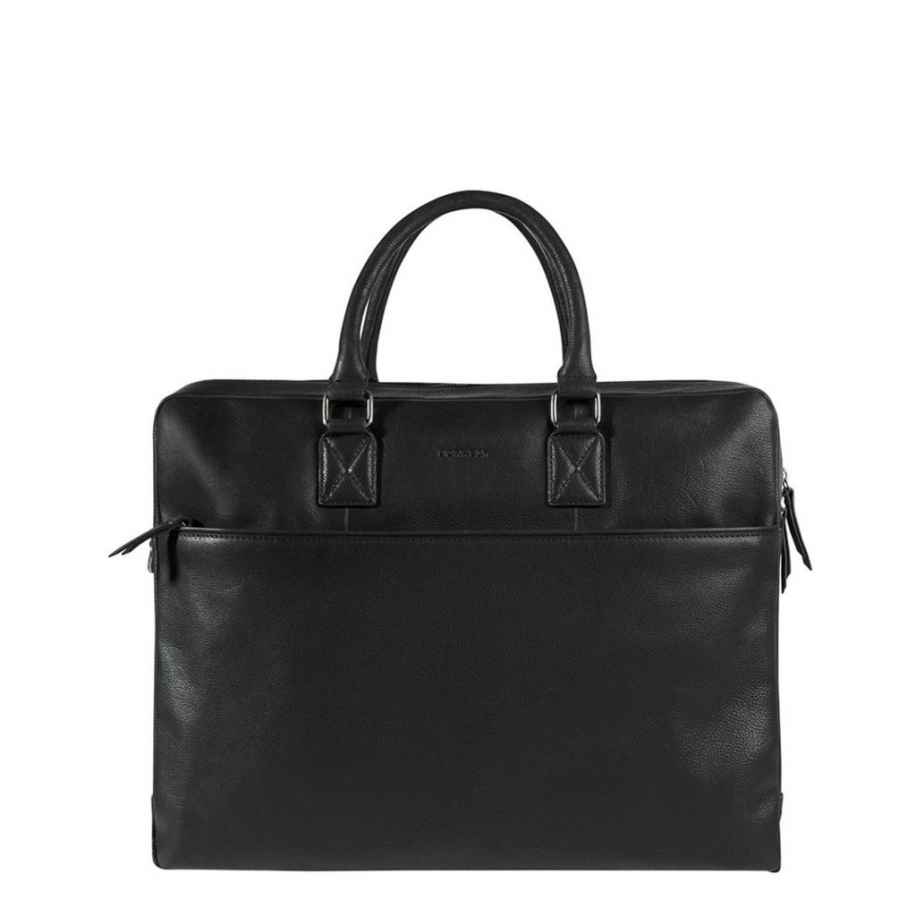 Burkely Antique Avery Laptopbag 17'-Black Zwart
