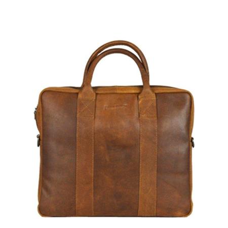 DSTRCT Limited Single Zip 14'' Laptoptas cognac