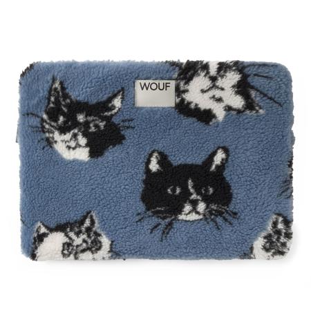 Wouf Laptoptas Teddy royal blue/koningsblauw / zwart / wolwit