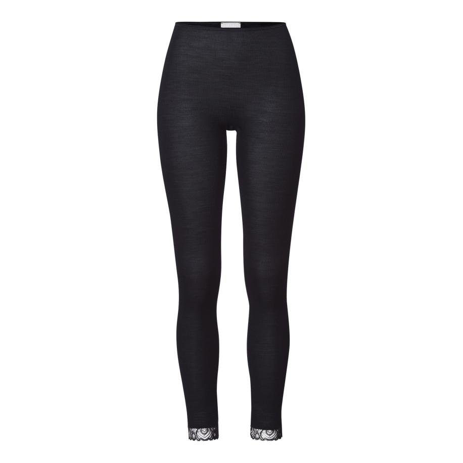 Hanro Hanro Leggings Woolen Lace zwart -
