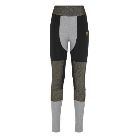 Plein Sport Plein Sport Leggings Statement grijs / olijfgroen / zwart