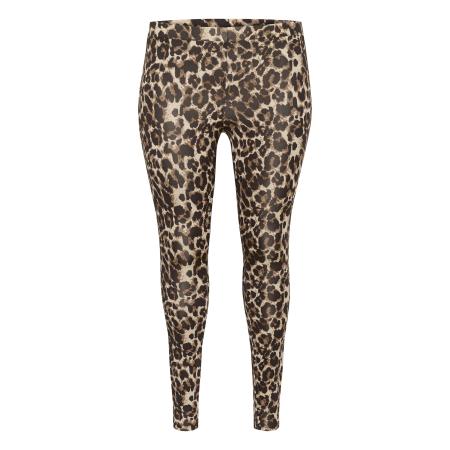 Kaffe KAFFE CURVE Leggings Peppi sepia / zwart