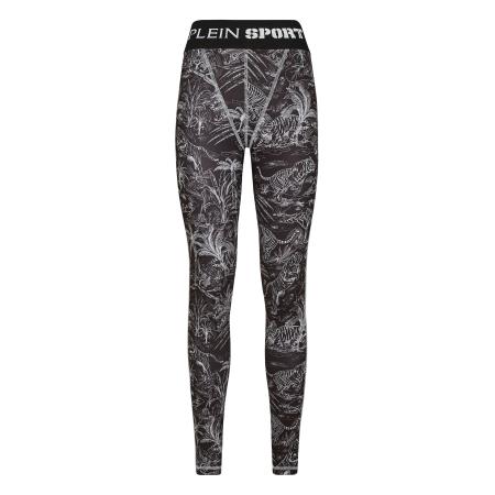 Plein Sport Plein Sport Leggings basaltgrijs / lichtgrijs / zwart