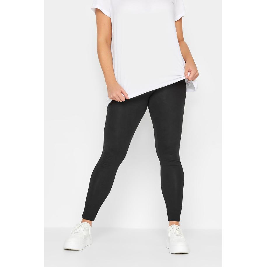 Yours For Good Legging Van Katoen Met Stretch In Zwart Size Regular > 66-68 Zwart