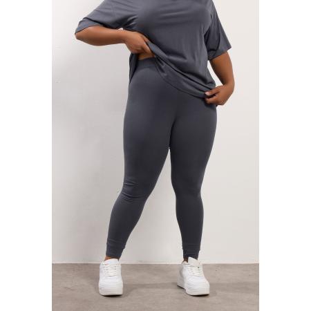 Yours Curve Grijze Legging Size 62-64
