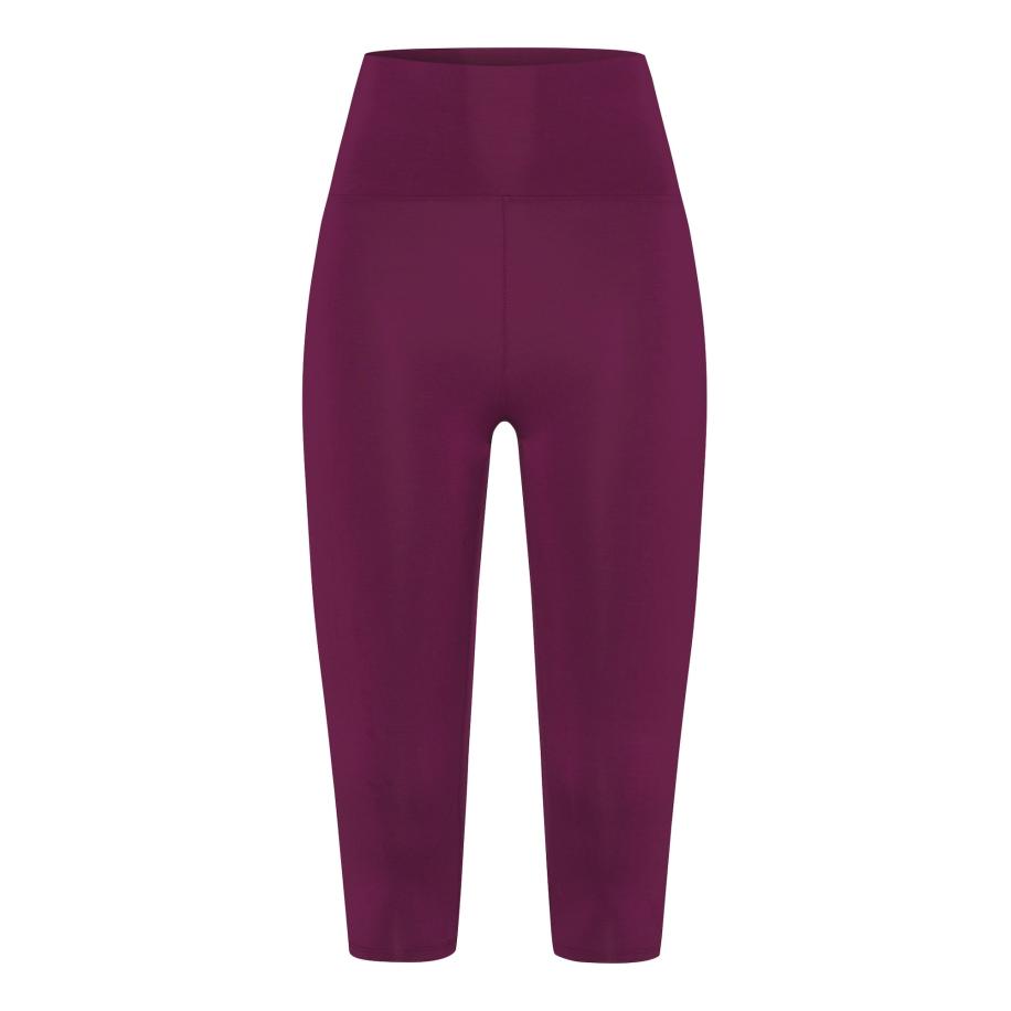 Les Lunes Les Lunes Leggings Luna 3/4 framboos / bordeaux -