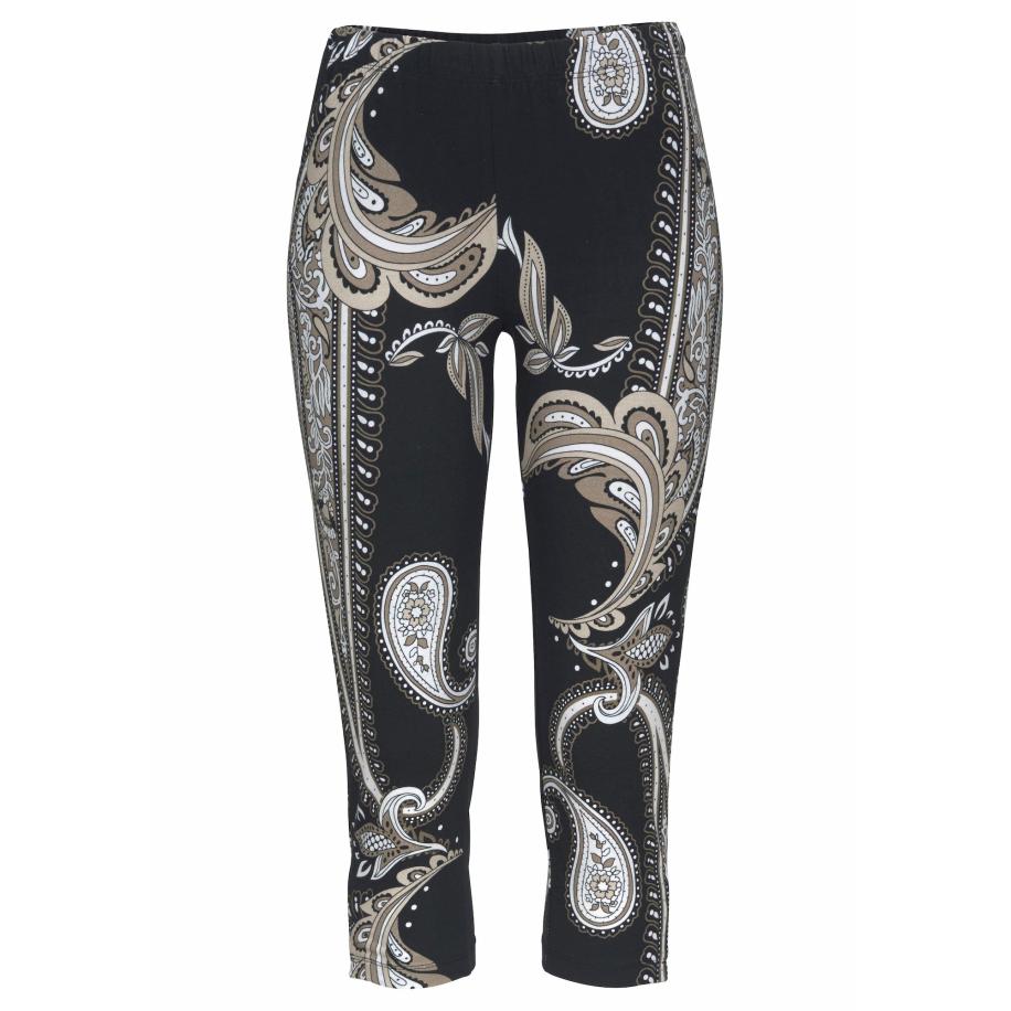 Lascana LASCANA Leggings grijs / zwart / wit -