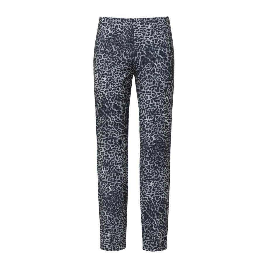 Comma COMMA Leggings lichtlila / zwart / wit -