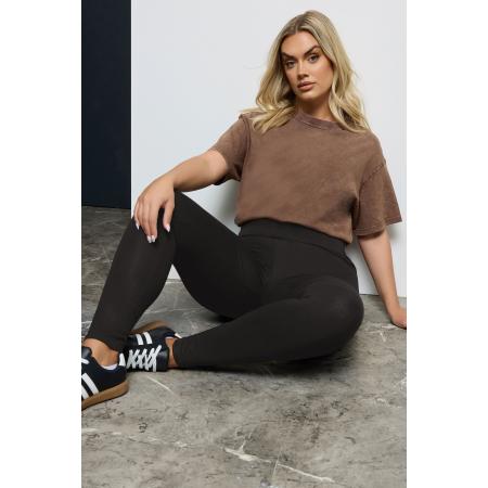 Yours Zwarte Legging Met Corrigerende Werkingsize Short > 42